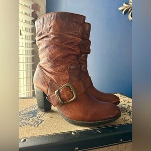 B.O.C. Genuine Leather Boots, Size 6. GUC